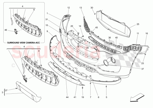 Part Diagram for Maserati 670091444