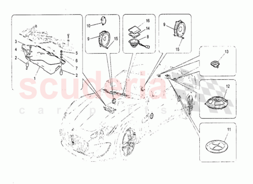 Part Diagram for Maserati 188296