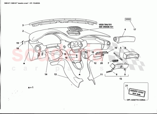 Part Diagram for Maserati 382300230