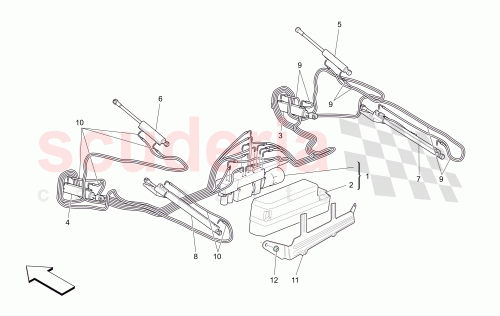 Part Diagram for Maserati 83084500