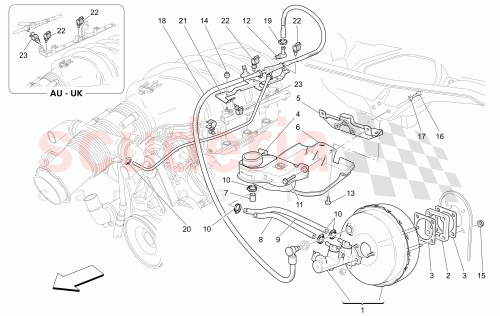 Part Diagram for Maserati 205780