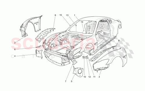 Part Diagram for Maserati 980145037