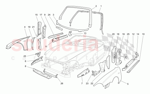 Part Diagram for Maserati 66055700