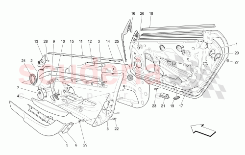 Part Diagram for Maserati 69910829