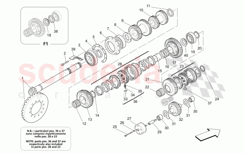 Part Diagram for Maserati 199532