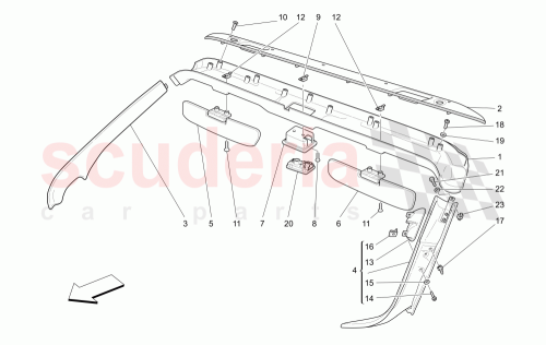 Part Diagram for Maserati 66777009
