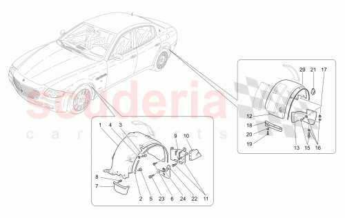 Part Diagram for Maserati 68191000