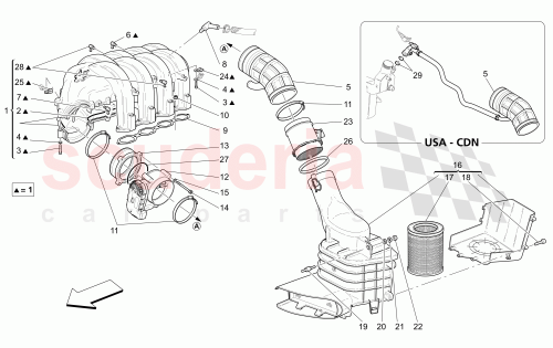 Part Diagram for Maserati 184829