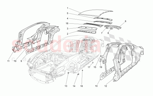 Part Diagram for Maserati 87438000