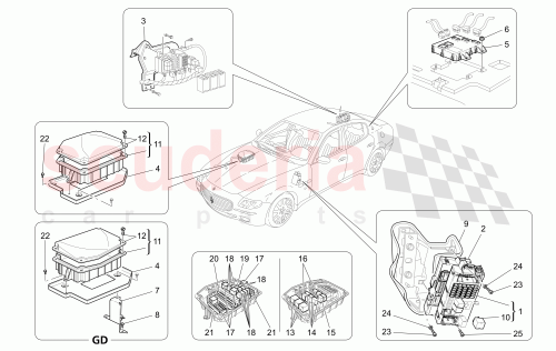 Part Diagram for Maserati 227285