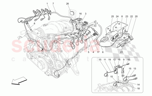 Part Diagram for Maserati 224573