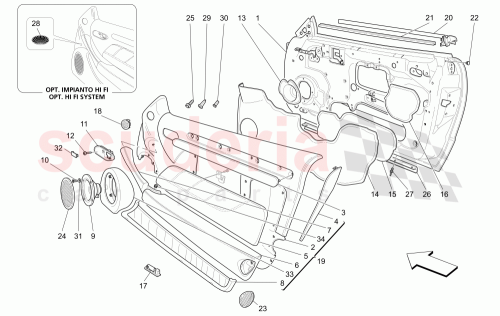 Part Diagram for Maserati 984032015