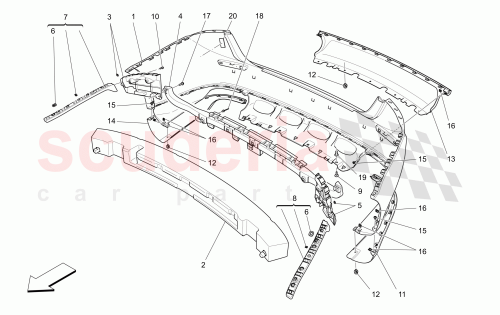Part Diagram for Maserati 670017197