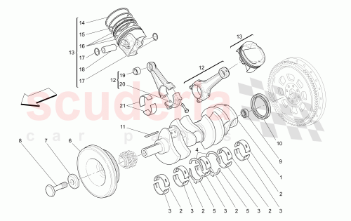 Part Diagram for Maserati 286834