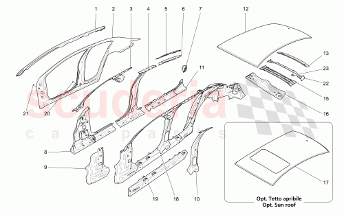 Part Diagram for Maserati 673007924