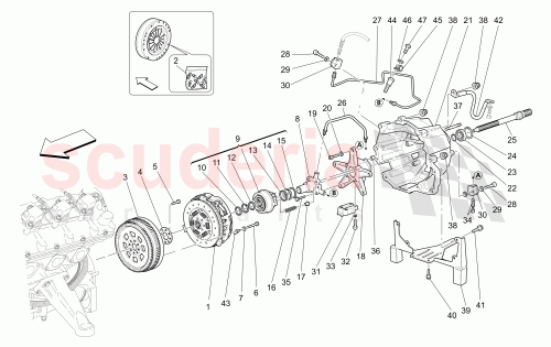 Part Diagram for Maserati 154551
