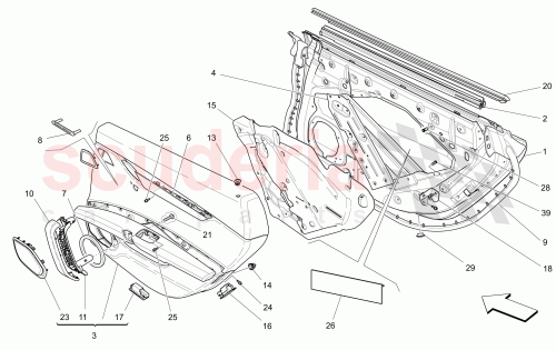 Part Diagram for Maserati 670020128