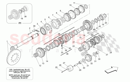 Part Diagram for Maserati 196524