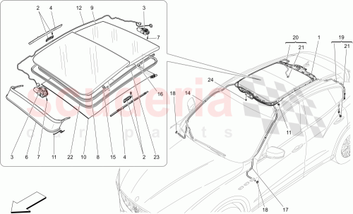 Part Diagram for Maserati 673004641