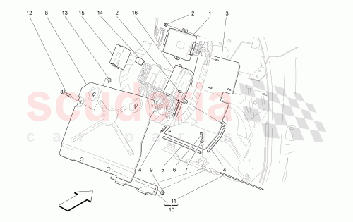 Part Diagram for Maserati 66416400