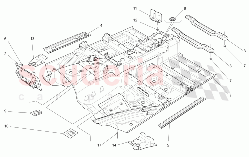 Part Diagram for Maserati 670036186
