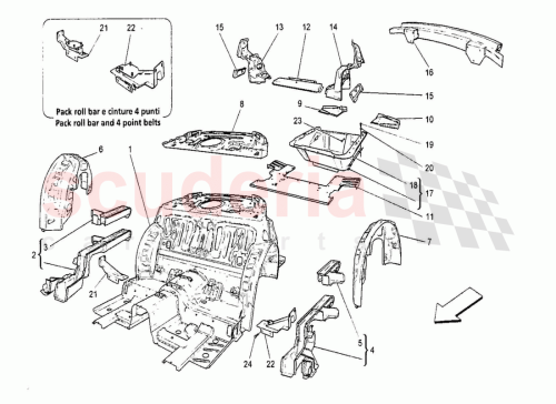 Part Diagram for Maserati 66829800