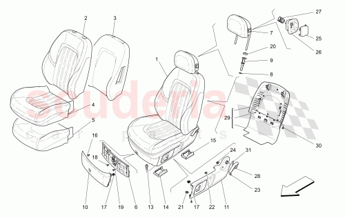 Part Diagram for Maserati 670029759