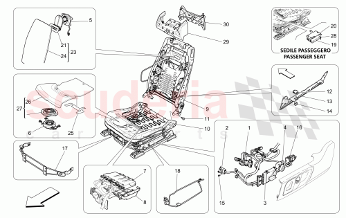 Part Diagram for Maserati 673007406