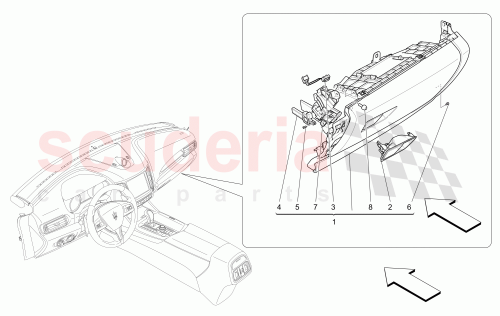 Part Diagram for Maserati 673005455