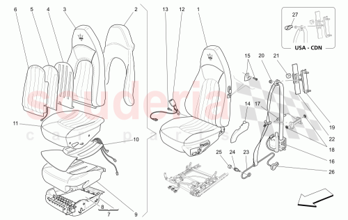 Part Diagram for Maserati 981211708