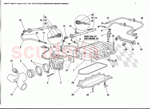 Part Diagram for Maserati 585060102