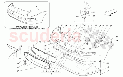 Part Diagram for Maserati 67811300