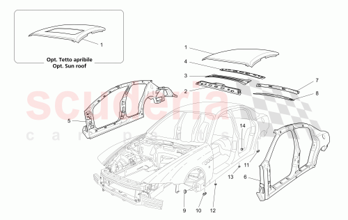 Part Diagram for Maserati 66827000