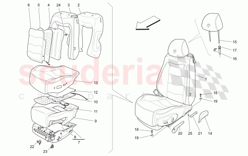 Part Diagram for Maserati 953100708