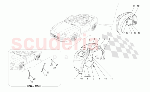 Part Diagram for Maserati 67233000