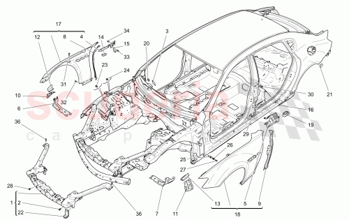 Part Diagram for Maserati 675000588