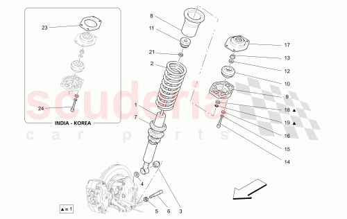 Part Diagram for Maserati 275660