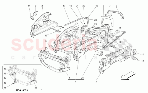 Part Diagram for Maserati 81799100