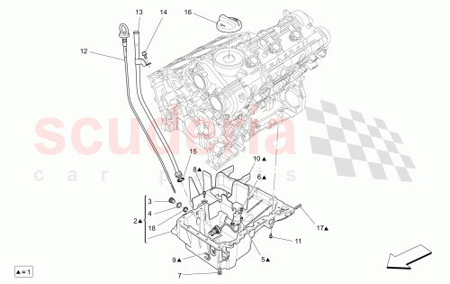 Part Diagram for Maserati 295634