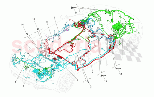 Part Diagram for Maserati 293126