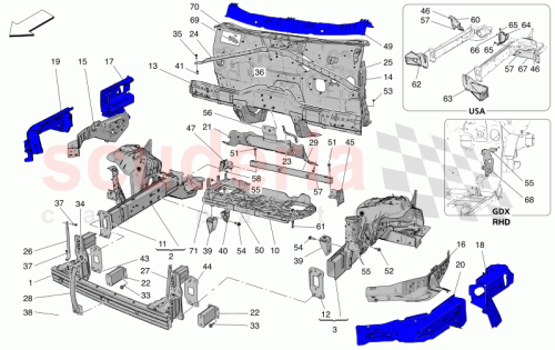Part Diagram for Maserati 670178620