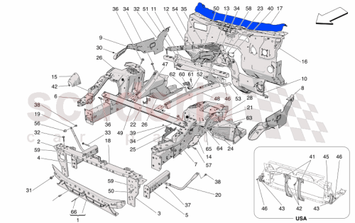 Part Diagram for Maserati 673015546