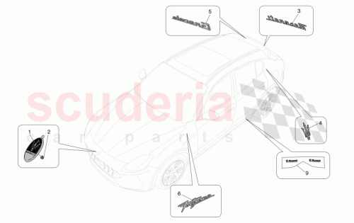 Part Diagram for Maserati 670177536