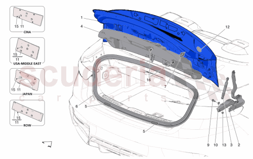 Part Diagram for Maserati 675002098