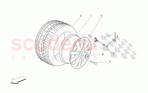 Part Diagram for Maserati 980161420