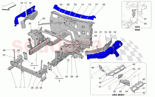 Part Diagram for Maserati 675001717