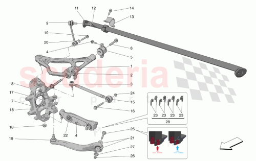 Part Diagram for Maserati 675001020