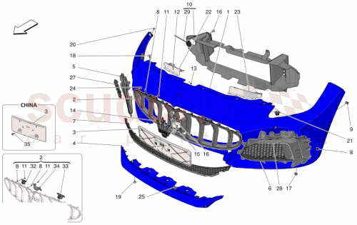 Part Diagram for Maserati 675002287