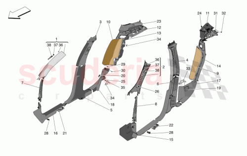 Part Diagram for Maserati F670196241