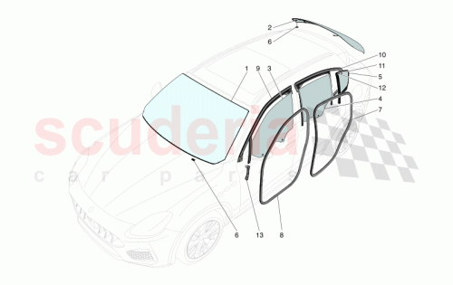 Part Diagram for Maserati 675001328